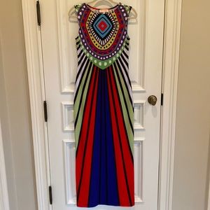 NWOT Mara Hoffman Swim Ray Violet Mixed Print Jersey Maxi Dress SIZE MEDIUM $55